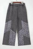 Mineral Wash Patchwork Loose Pants