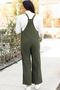 Pocketed Loose Fit Corduroy Overall