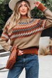 Aztec Print Sweater