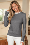 Lace Trim  Sweater