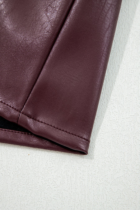 Wild Gal Vegan Mini Leather Dress