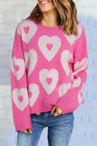Pearl Beaded Heart Sweater