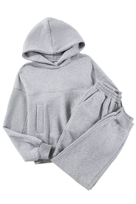 Exposed Seams Hoodie and Joggers Activewear Set