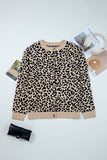 Leopard Chunky Knitted Cardigan Sweater