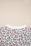 Leopard Chunky Knitted Cardigan Sweater