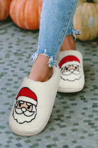 Christmas Cartoon Pattern Plush Slippers