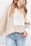 Knit Keyhole Drop Shoulder Sweater