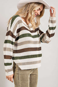 Crochet Hollow out Knit Sweater