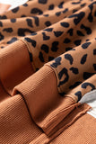 Color Block Leopard Sweatshirt