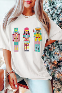 Nutcracker Doll Graphic Christmas Fashion Tee