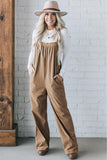 Pocketed Loose Fit Corduroy Overall