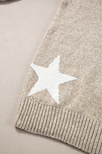 Star Drop Shoulder Sweater