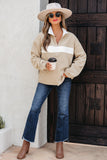 Fleece Patchwork Sweatshirt