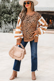 Color Block Leopard Sweatshirt