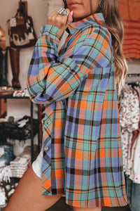 Plaid Print Loose Vintage Shirt