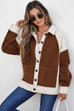 Patchwork Button Down Fleece Shacket
