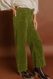 Corduroy High Waist Wide Leg Pants