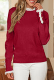 Lace Trim  Sweater