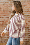 Striped  Henley Top