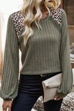 Leopard Patchwork Top