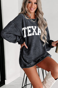 TEXAS Graphic Corded Pullover Sweatshirt