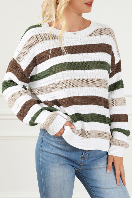 Crochet Hollow out Knit Sweater