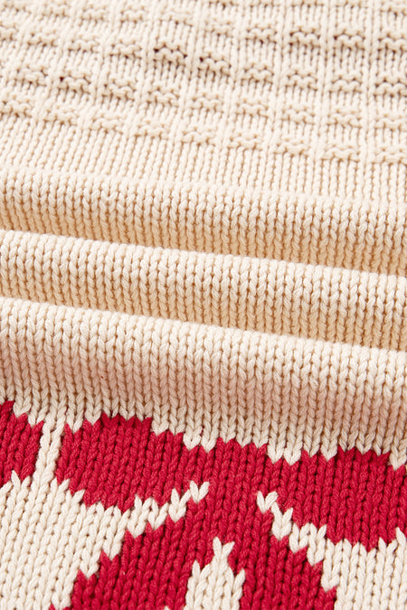 Bow Pattern Open Front Cardigan