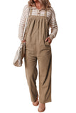 Pocketed Loose Fit Corduroy Overall