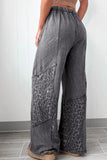 Mineral Wash Patchwork Loose Pants