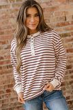 Striped  Henley Top