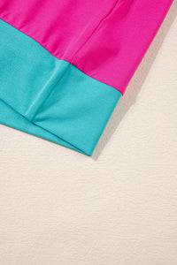 Color Block Detail Casual Two-piece Outfit