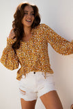 Boho Ruffle Blouse