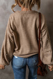 Pearled Drop Shoulder Sweater