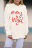 Merry Bright Letter Christmas Sweater