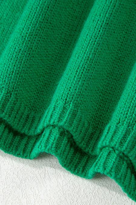 Bow Bubble Sleeve Sweater