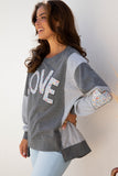 LOVE Patchwork Sweatshirt