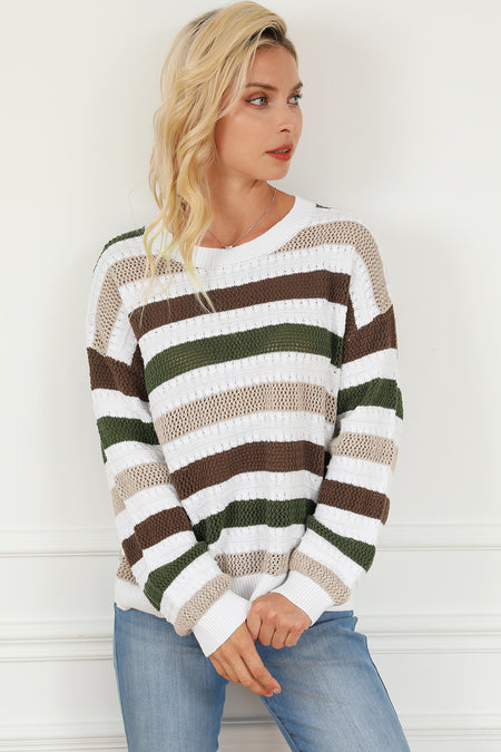 Crochet Hollow out Knit Sweater