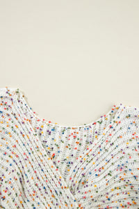 Confetti Reversible Twist Sweater