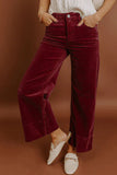 Corduroy High Waist Wide Leg Pants