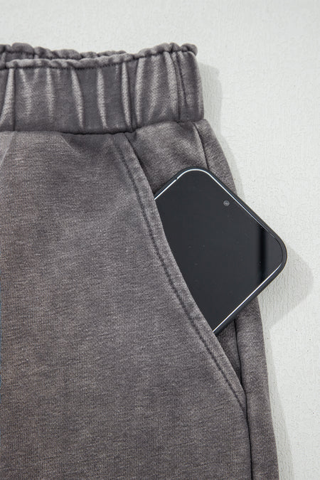 Mineral Wash Patchwork Loose Pants