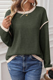 Contrast Loose Top