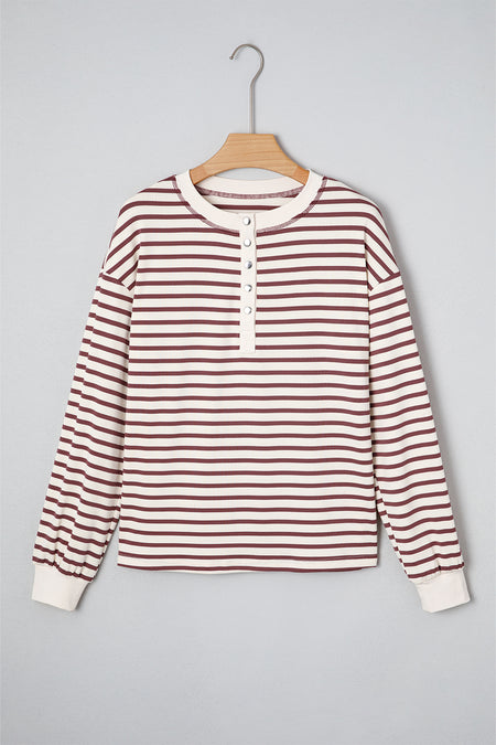 Striped  Henley Top