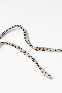 Leopard Print Wide Leg Spaghetti Straps Jumpsuit