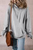 Fleece Lined Kangaroo Pocket Drawstring Chunky Hoodie