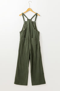 Pocketed Loose Fit Corduroy Overall