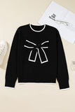 Big Bow Cropped Sweater