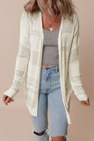 Lightweight Open Knit Tunic Cardigan