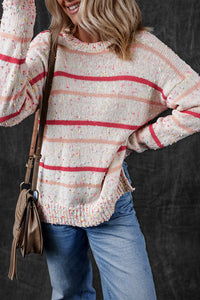 Striped Confetti Knit Sweater