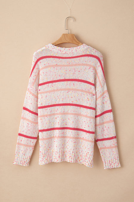 Striped Confetti Knit Sweater