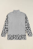 Leopard High Neck Oversized Sweater